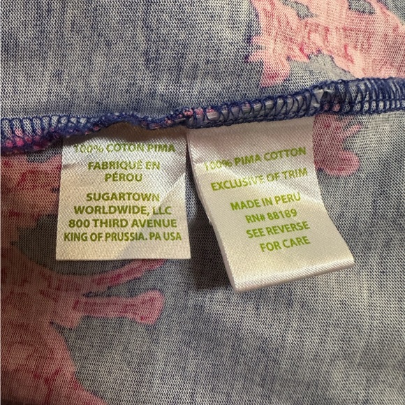 Lily Pulitzer Windsor Giraffe Blue/Pink Strapless Mini Dress. Size XSmall - Picture 11 of 12